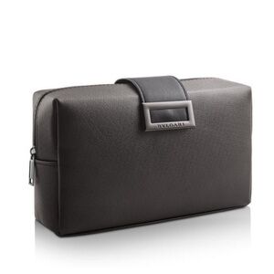 Bvlgari Men's Dark Brown Toiletry Bag